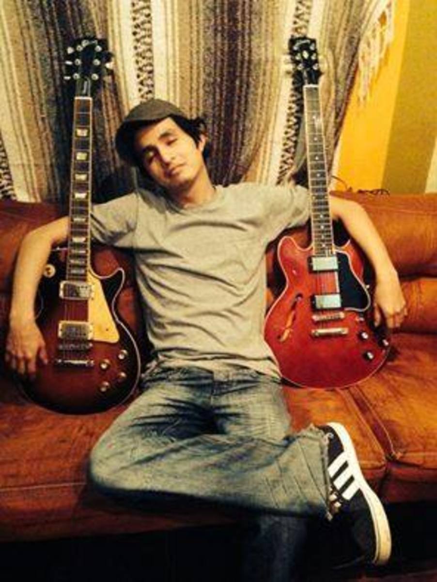 Country Music Gear Setup by chinobleach featuring Gibson ES-335 Custom VOS and Gibson Les Paul 1977