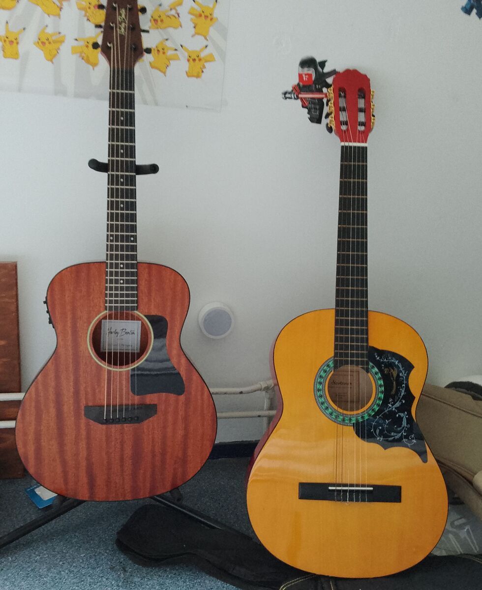 Harley Benton Music Gear Setup by purple_tie featuring Harley Benton GS Travel E and Startone CG 851 3/4
