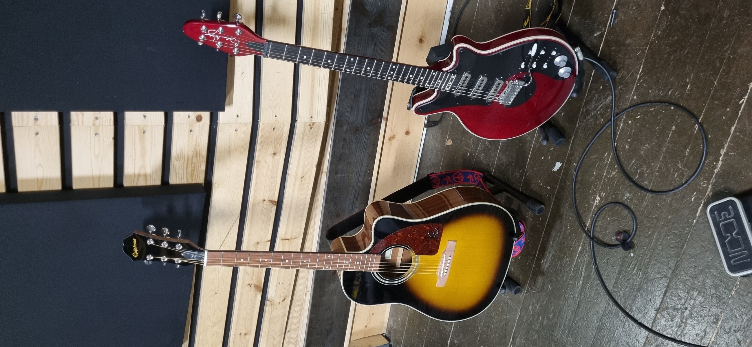Metal Studio Setup by amit_meir featuring Brian May Guitars BMG Special, Epiphone J-15 EC, and D'Addario NYXL0942 Super Light 09-42 Electric Guitar Strings and 1 more piece of gear