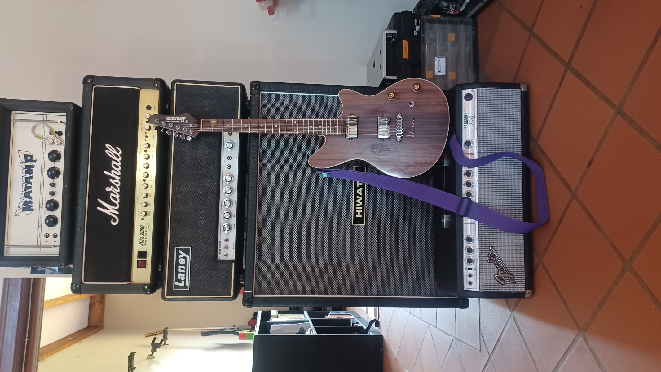 Metal Amp Rig by rian_van_rensburg featuring Marshall JCM2000 Dual Super Lead, Matamp GT120, and Laney Supergroup MK1 LA100BL