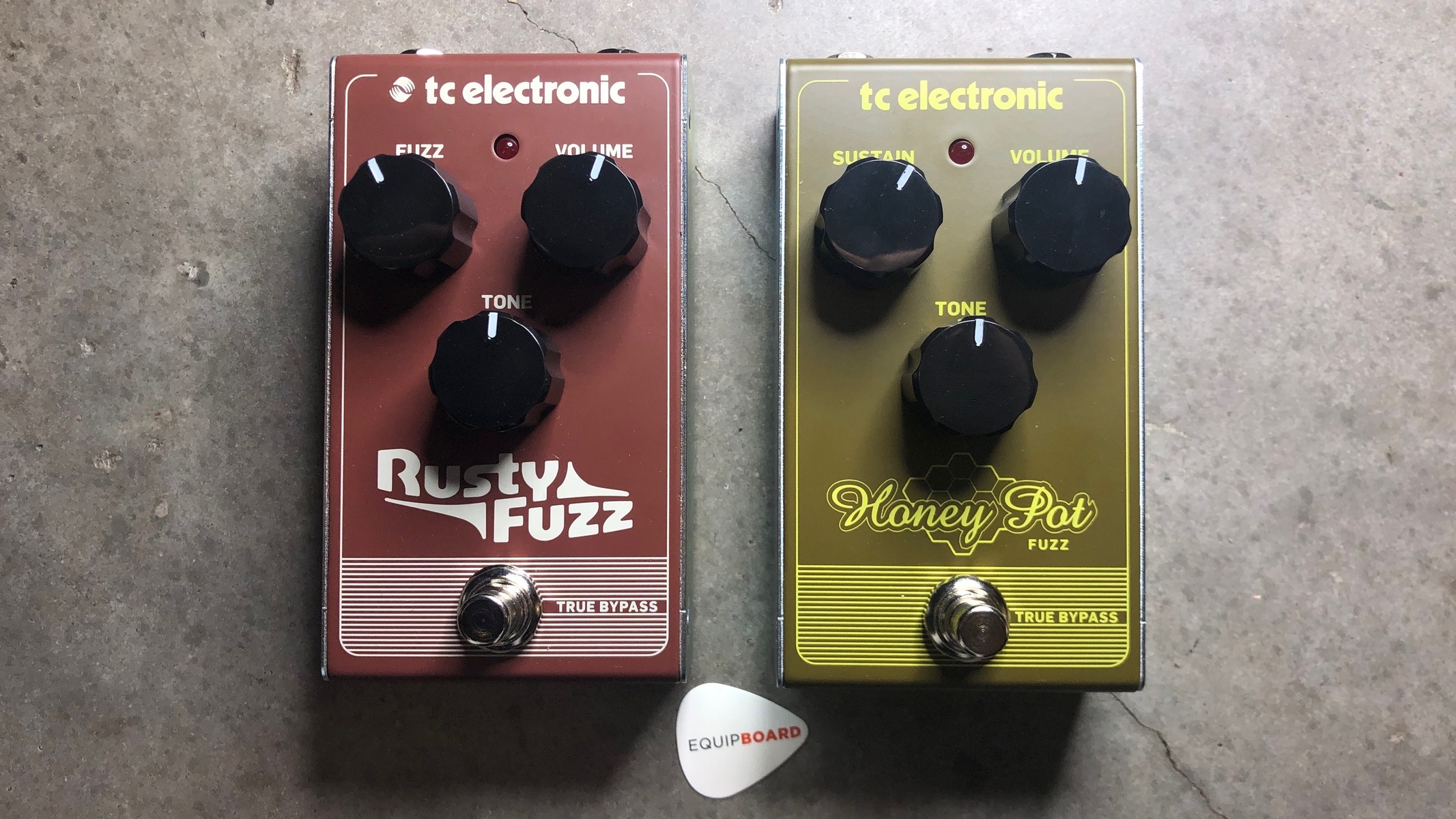 Pedalboard by equipboard featuring TC Electronic Rusty Fuzz and TC Electronic Honey Pot Fuzz