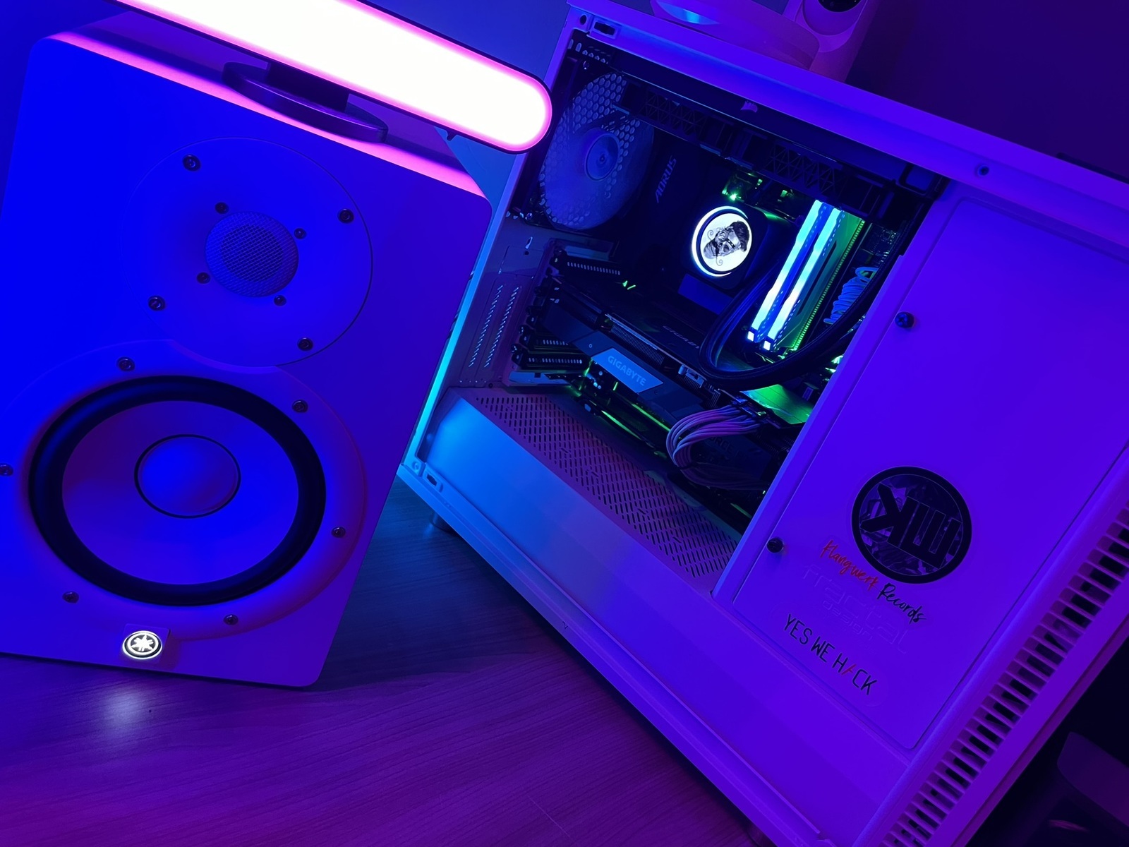 Music Gear Setup by groovegsus featuring Yamaha HS7 Powered Studio Monitor White