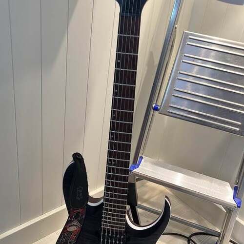 Photo of Ibanez RGA42FM in a guitar and closeup