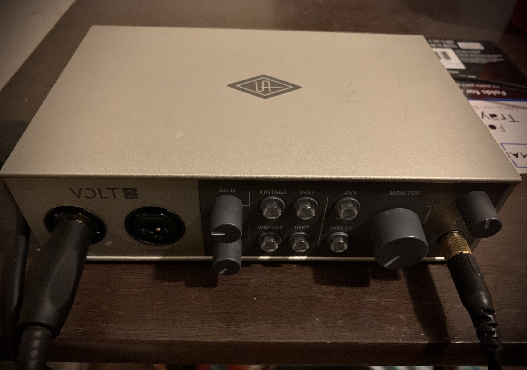 Studio Setup by _calebrarends145_ featuring Universal Audio Volt 2 USB-C Audio Interface