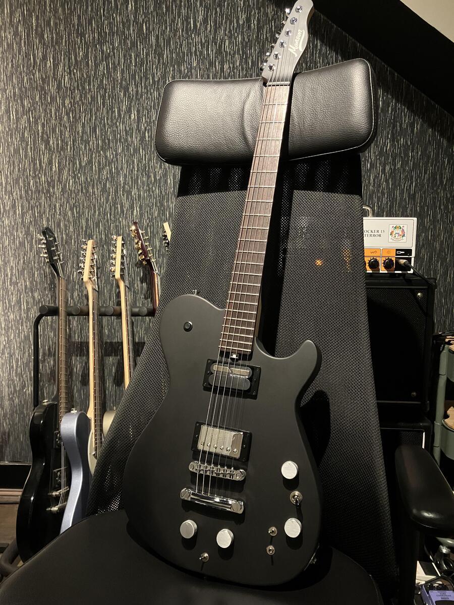 Metal Amp Rig by harry_jordan featuring Manson MA EVO Sustainiac and Fuzz Factory Dry, Orange Rocker 15 Terror, and Cort Classic TC Manson Stage Series Single Cutaway and 2 more pieces of gear