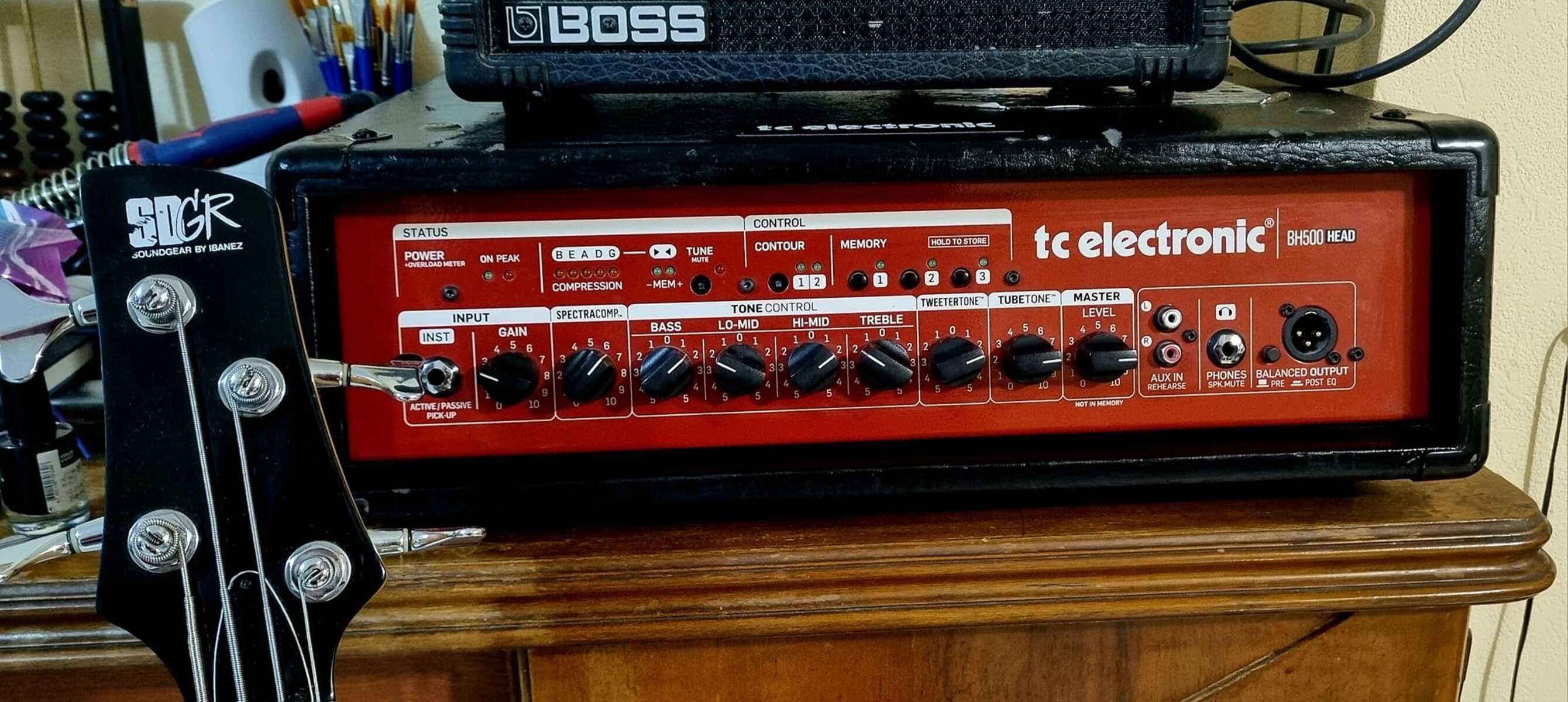 TC Electronic Amp Rig by mamukagafrindashvili featuring Ibanez SRX300 and TC electronic bh 500 Bass head