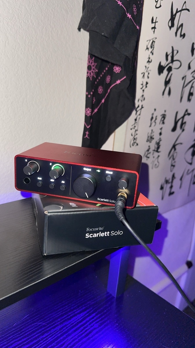 Music Gear Setup by py1 featuring Focusrite Scarlett Solo Usb-C Audio Interface (Gen 4)