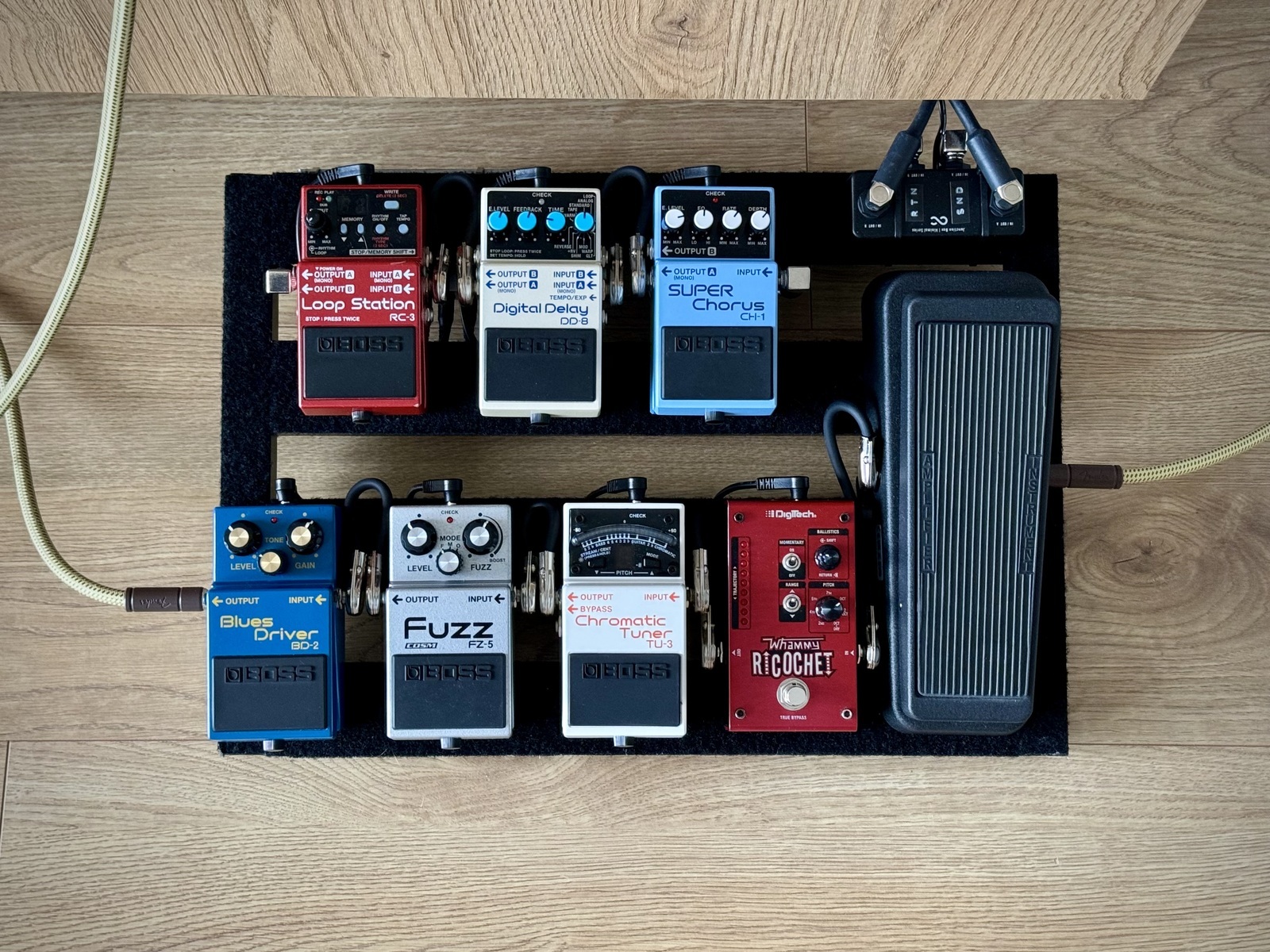 Boss Pedalboard by awiechcz featuring Boss RC-3 Loop Station, Boss DD-8 Digital Delay, and Boss CH-1 Super Chorus and 8 more pieces of gear