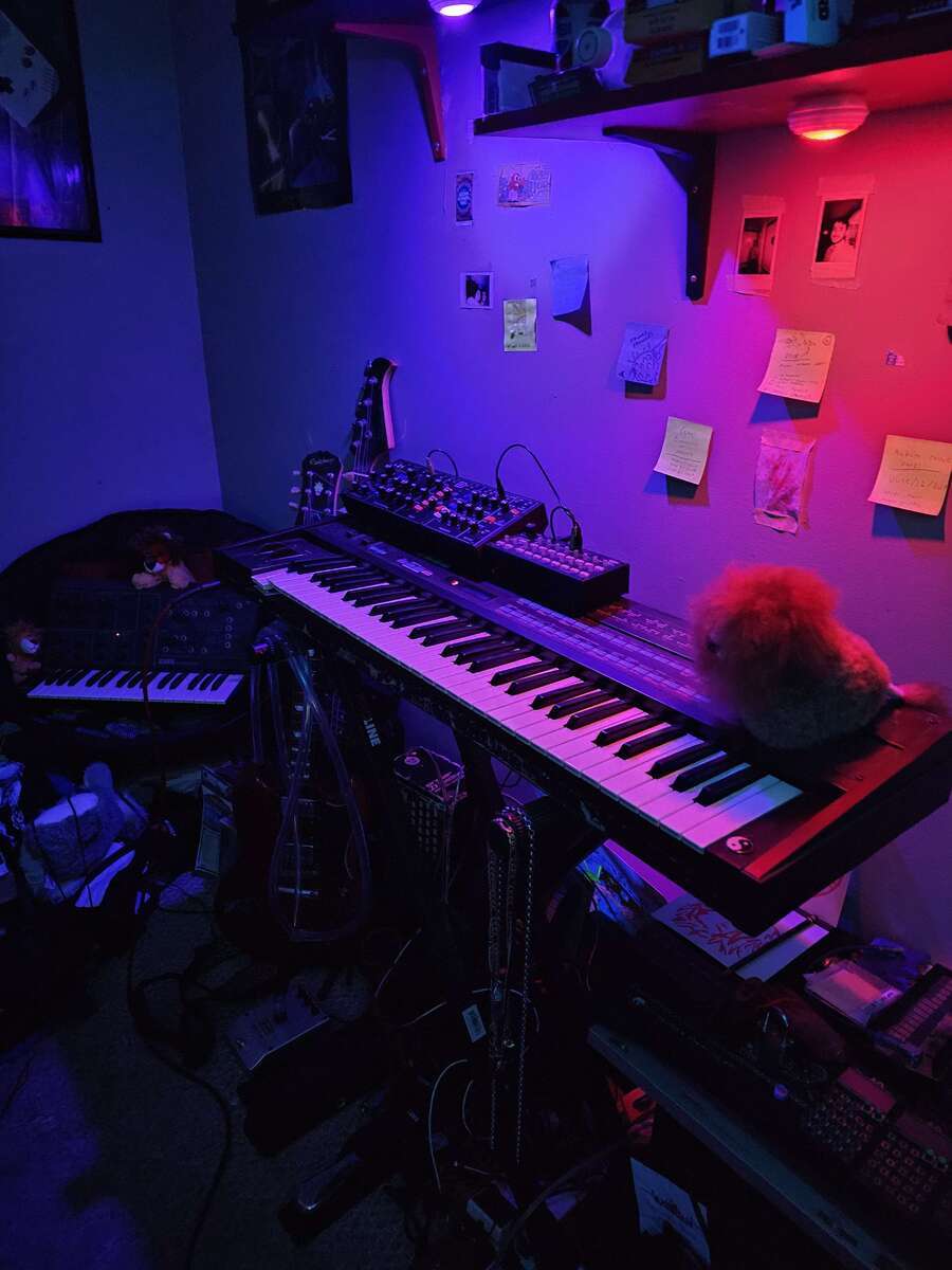 Electronic Studio Setup by abstractlion featuring Behringer Model D, Korg SQ-1, and Korg MS-10 and 4 more pieces of gear