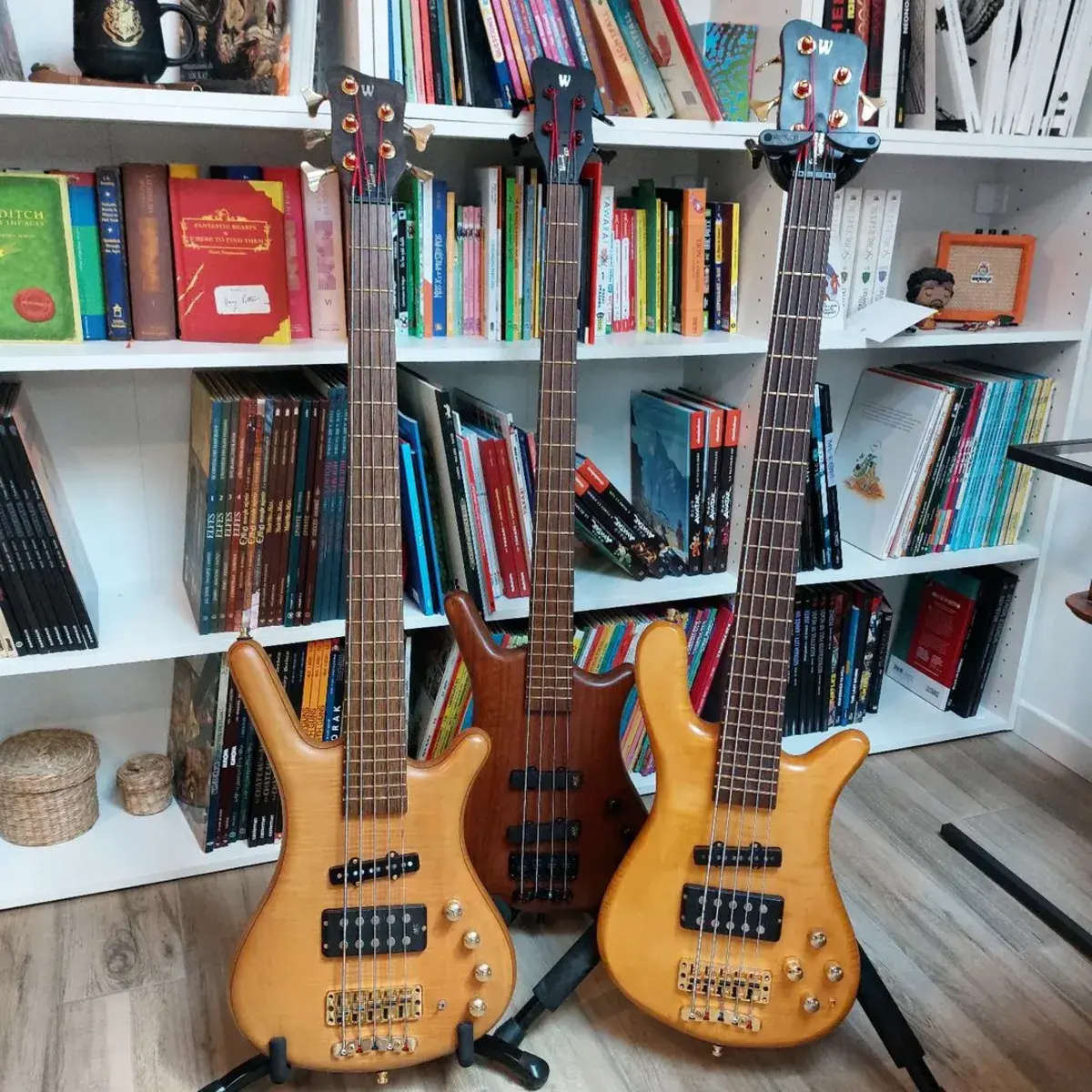 Metal Bass Rig by raphbass featuring Warwick Thumb Bolt-On 4, Warwick Corvette FNA Jazzman 5-string, and Warwick Streamer LX Jazzman 5 and 1 more piece of gear