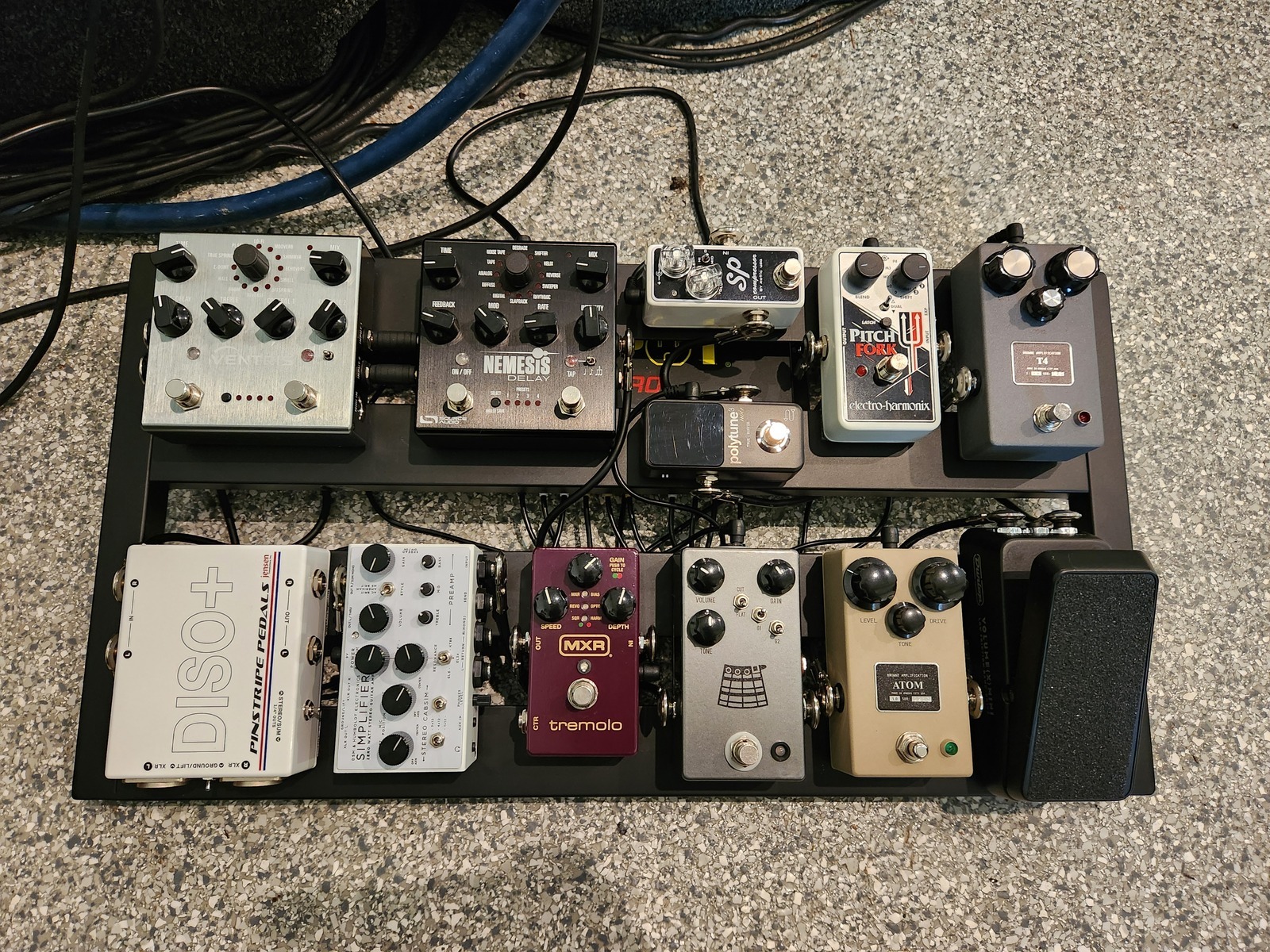 Pedalboard by bulwark616 featuring Source Audio Nemesis Delay, Source Audio Ventris Dual Reverb, and Electro-Harmonix Pitch Fork and 8 more pieces of gear