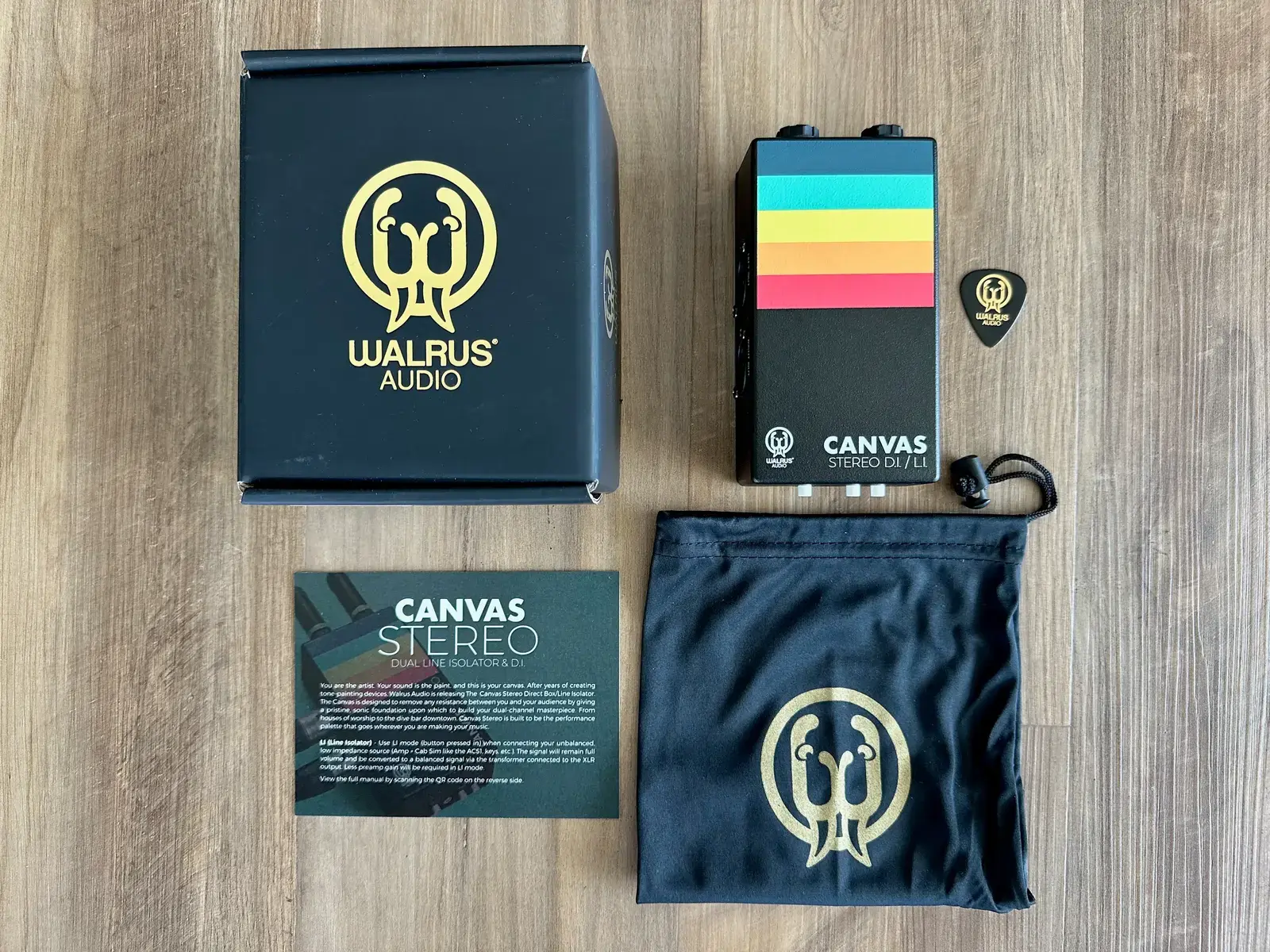 Pedalboard by equipboard featuring Walrus Audio Canvas Stereo Direct Injection Box