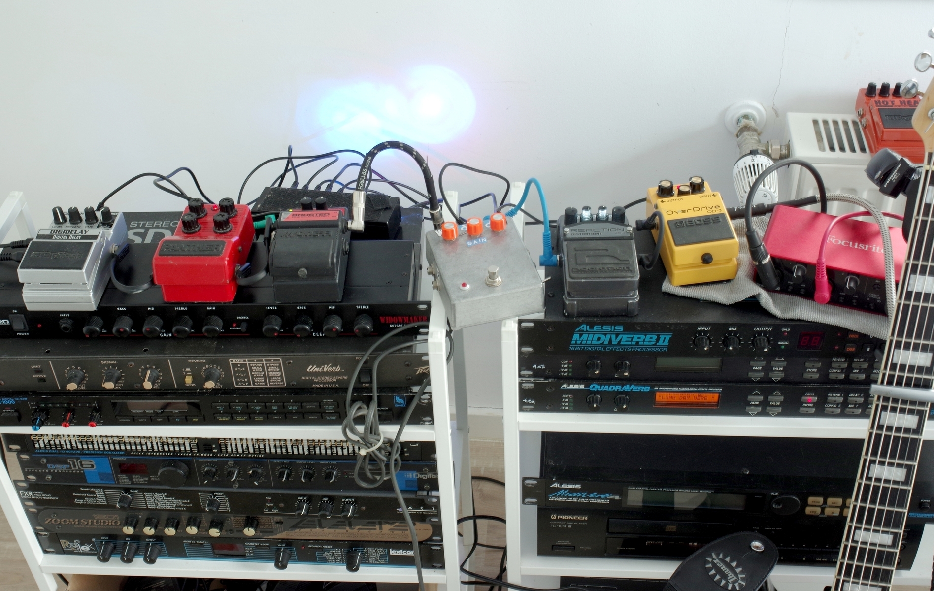 Electronic Studio Setup by rackattack featuring Alesis Midiverb II, Alesis Quadraverb, and Boss OD-3 OverDrive and 5 more pieces of gear