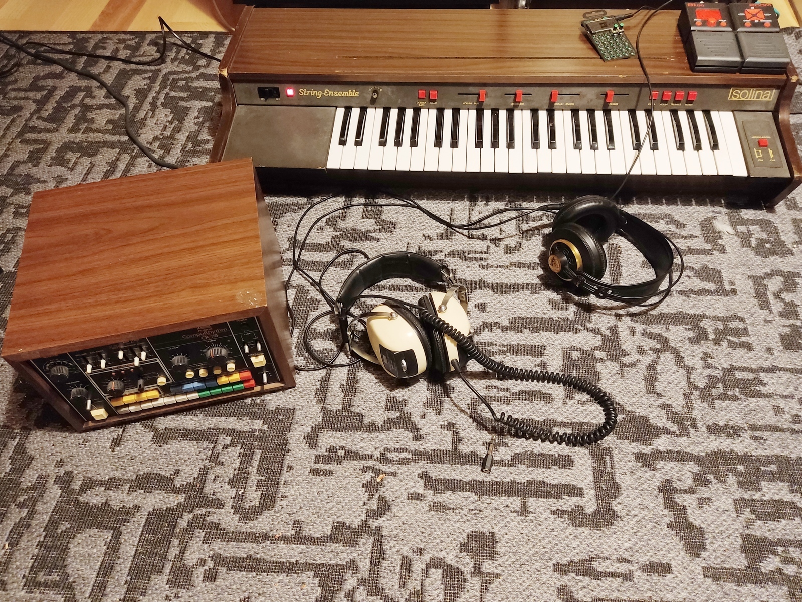 Drum Kit by kabinlabor featuring ARP Solina String Ensemble, Roland CompuRhythm CR-78, and Zoom B1on Multieffects Processor and 2 more pieces of gear
