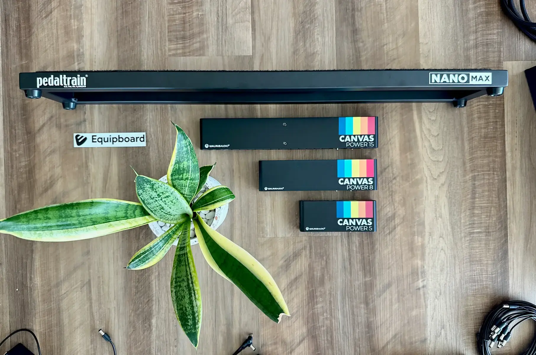 Walrus Audio Pedalboard by equipboard featuring Walrus Audio Canvas 15 Pedal Power Supply, Walrus Audio Canvas 8 Pedal Power Supply, and Walrus Audio Canvas 5 Pedal Power Supply and 1 more piece of gear