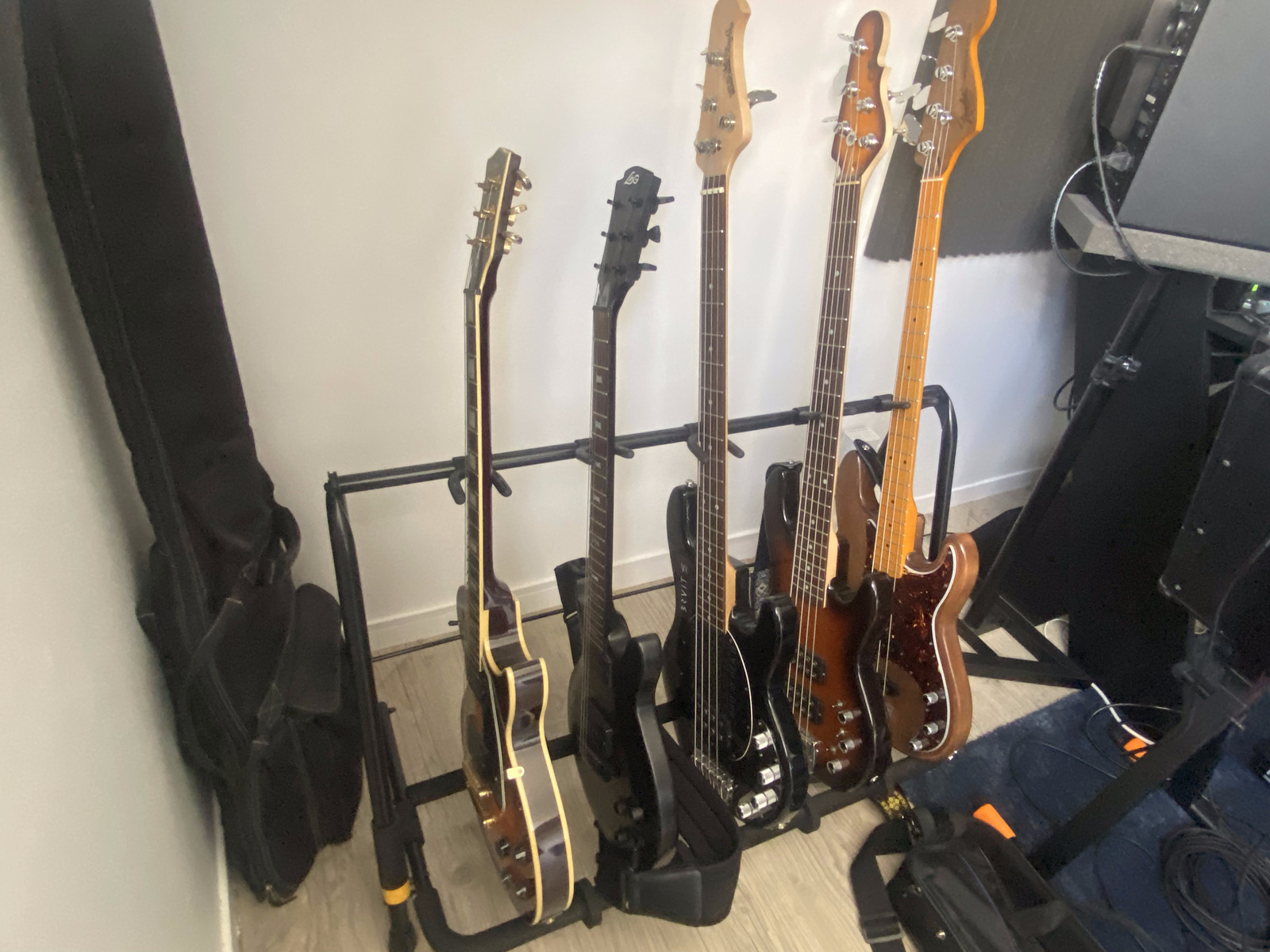 Metal Music Gear Setup by barnyscotheque featuring Music Man Stingray, G&L Tribute L-2500, and Fender Precision PJ Bass and 1 more piece of gear