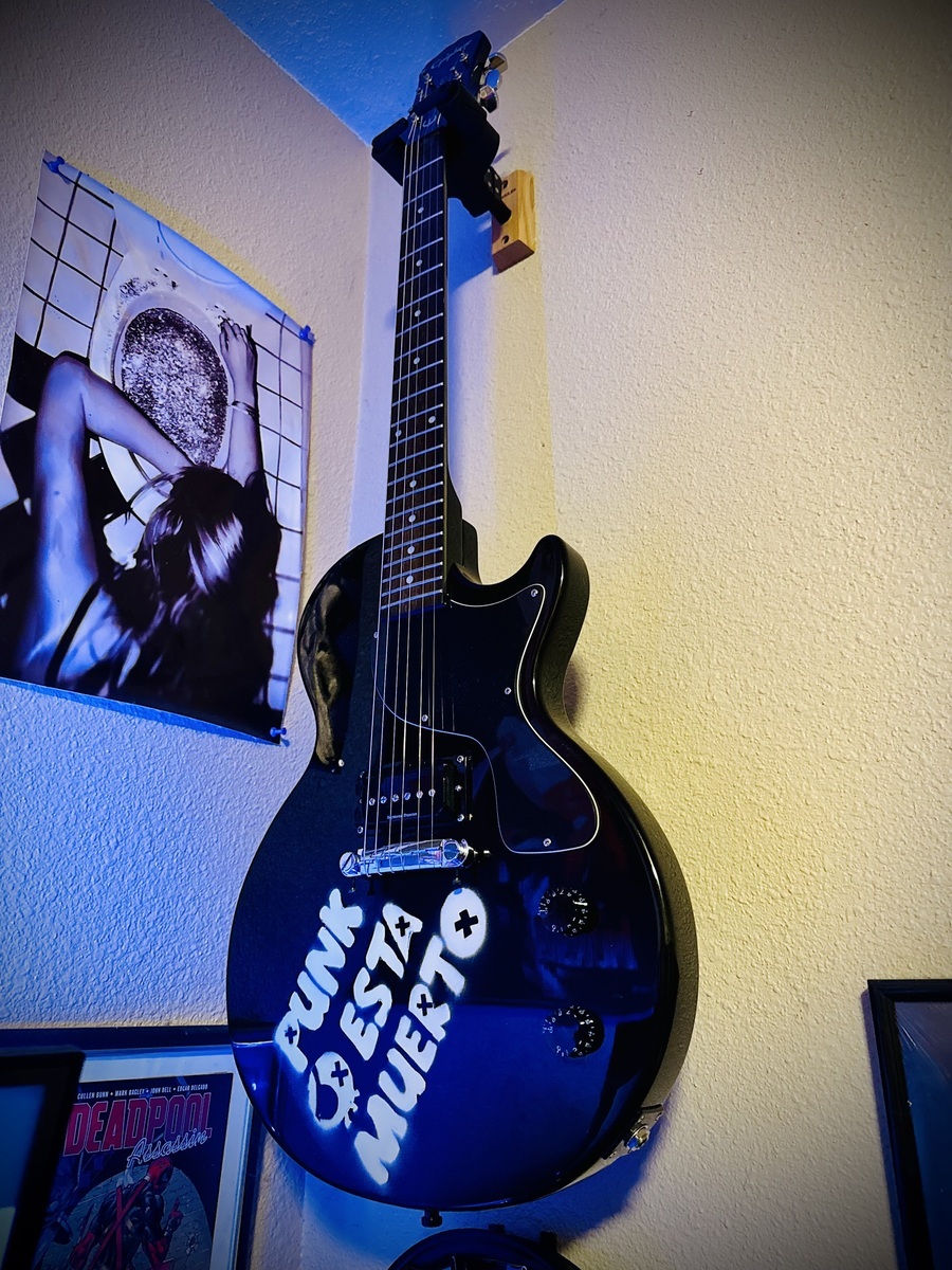 Metal Music Gear Setup by trukmouth featuring Epiphone Les Paul Junior, Seymour SHPR-1 Duncan P-Rail, and Ernie Ball Super Slinky Guitar Strings (9-42)