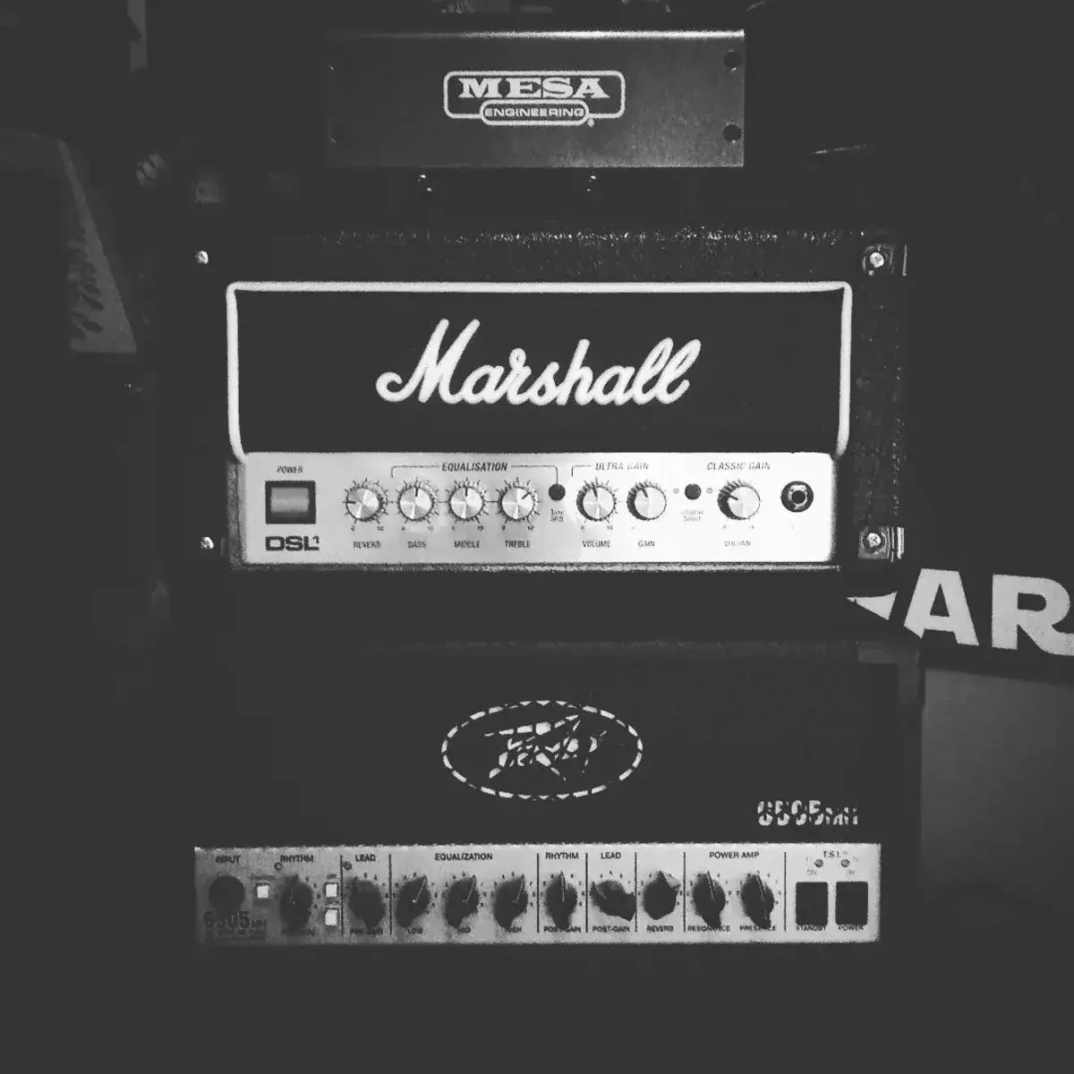 Metal Studio Setup by psyre_official featuring Mesa/Boogie Cab Clone IR Reactive Load & IR Cab Simulator, Marshall DSL1H, and Peavey 6505 Mini Head