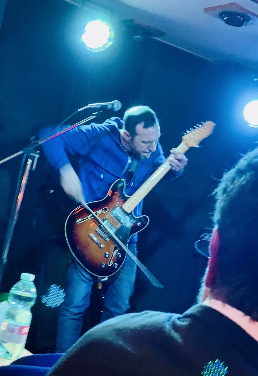 Live Rig by map featuring Squier Classic Vibe Starcaster and Violin Bow