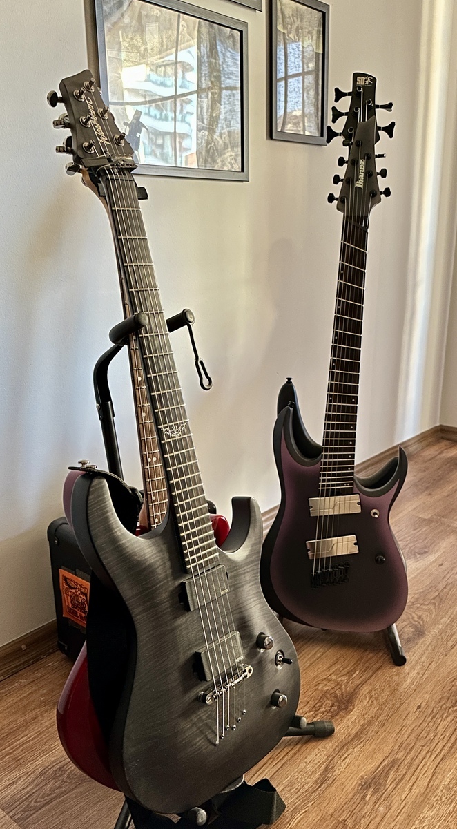 Metal Amp Rig by flagellumdei featuring Ibanez RGD71ALMS BAM, Washburn PXM20EFTBM, and ibanez SR305EB and 2 more pieces of gear
