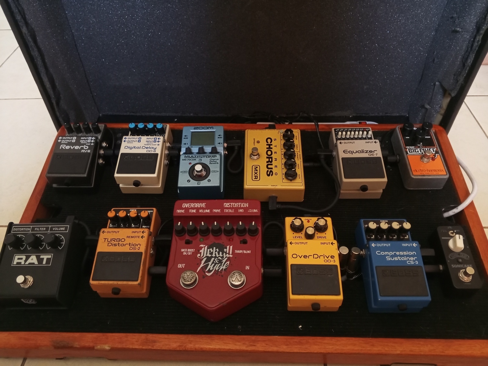 Boss Pedalboard by dogpool featuring Boss RV-6 Reverb, Boss DD-8 Digital Delay, and Zoom MS-70CDR MultiStomp and 9 more pieces of gear