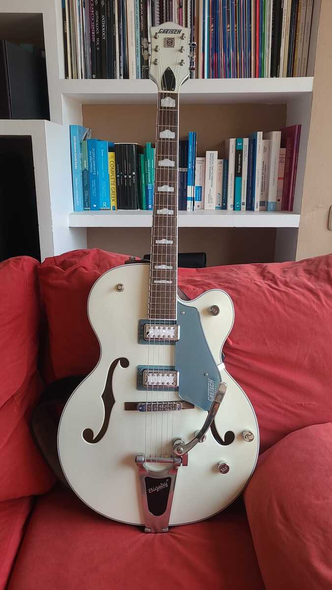 Music Gear Setup by aravin_dhillon featuring Gretsch G5420T-140 140th Anniversary Electromatic Double Platinum