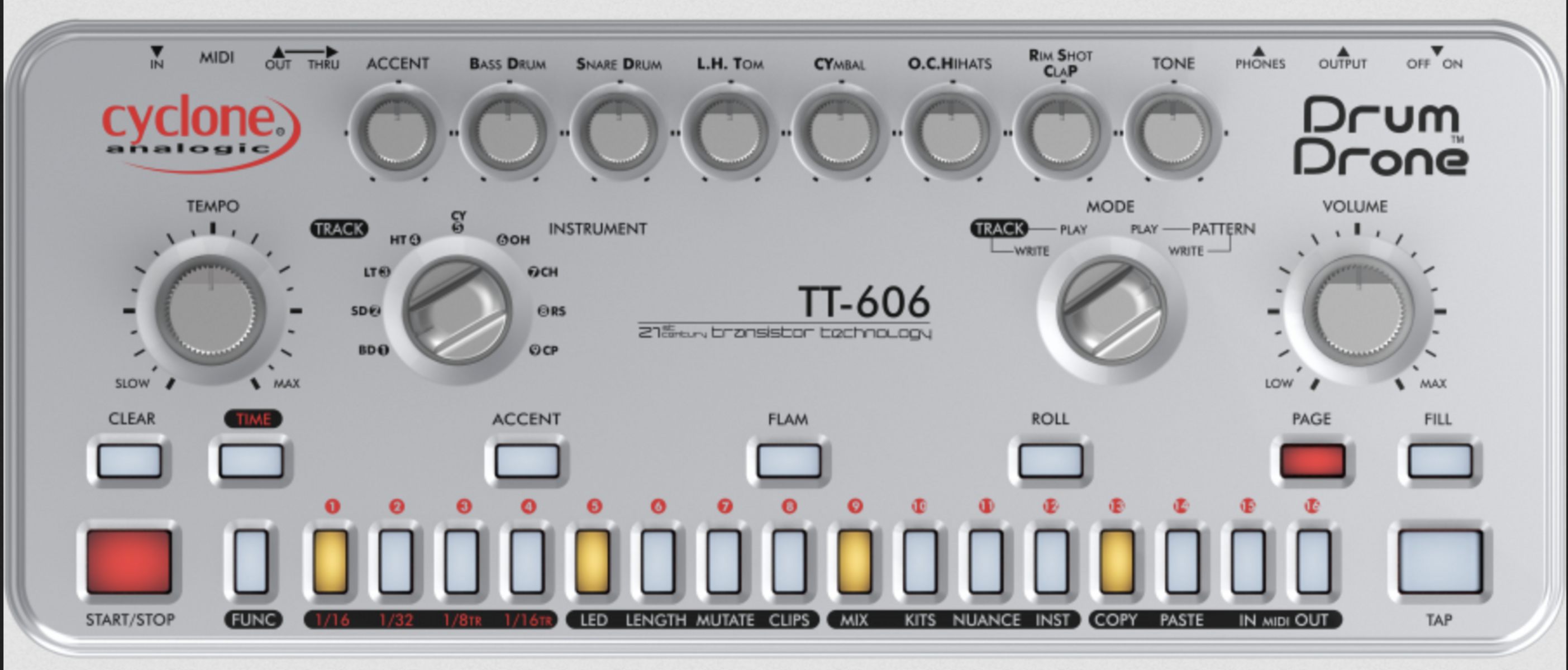 Drum Kit by the_dude_56220 featuring Cyclone Analogic Drum Drone TT-606