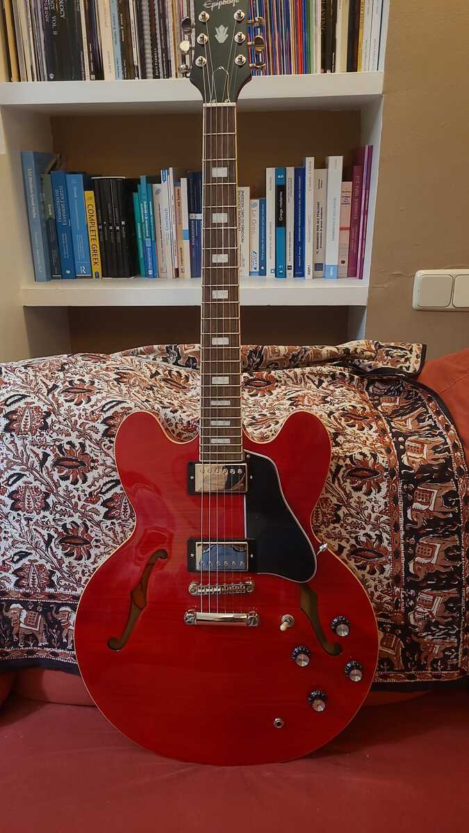 Music Gear Setup by aravin_dhillon featuring Epiphone Marty Schwartz ES-335