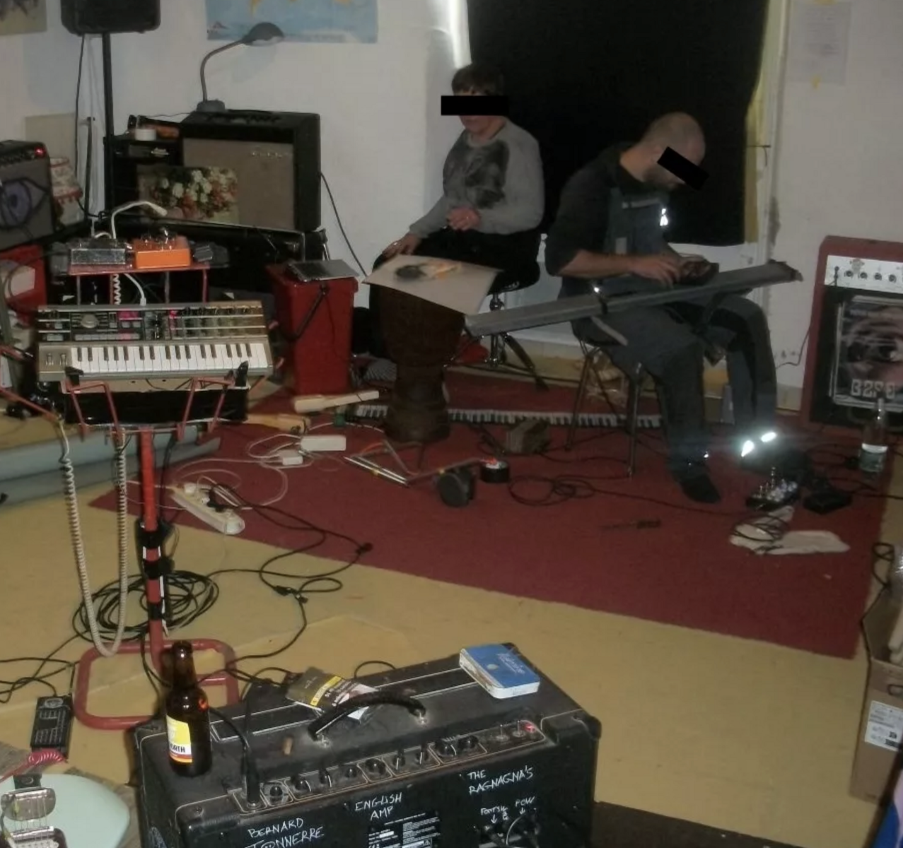 Electronic Studio Setup by mkn_upa featuring Vox AC-15 C1, Korg MicroKORG, and Fender 65 Princeton Reverb 15W 1x10 Tube Guitar Combo Amp