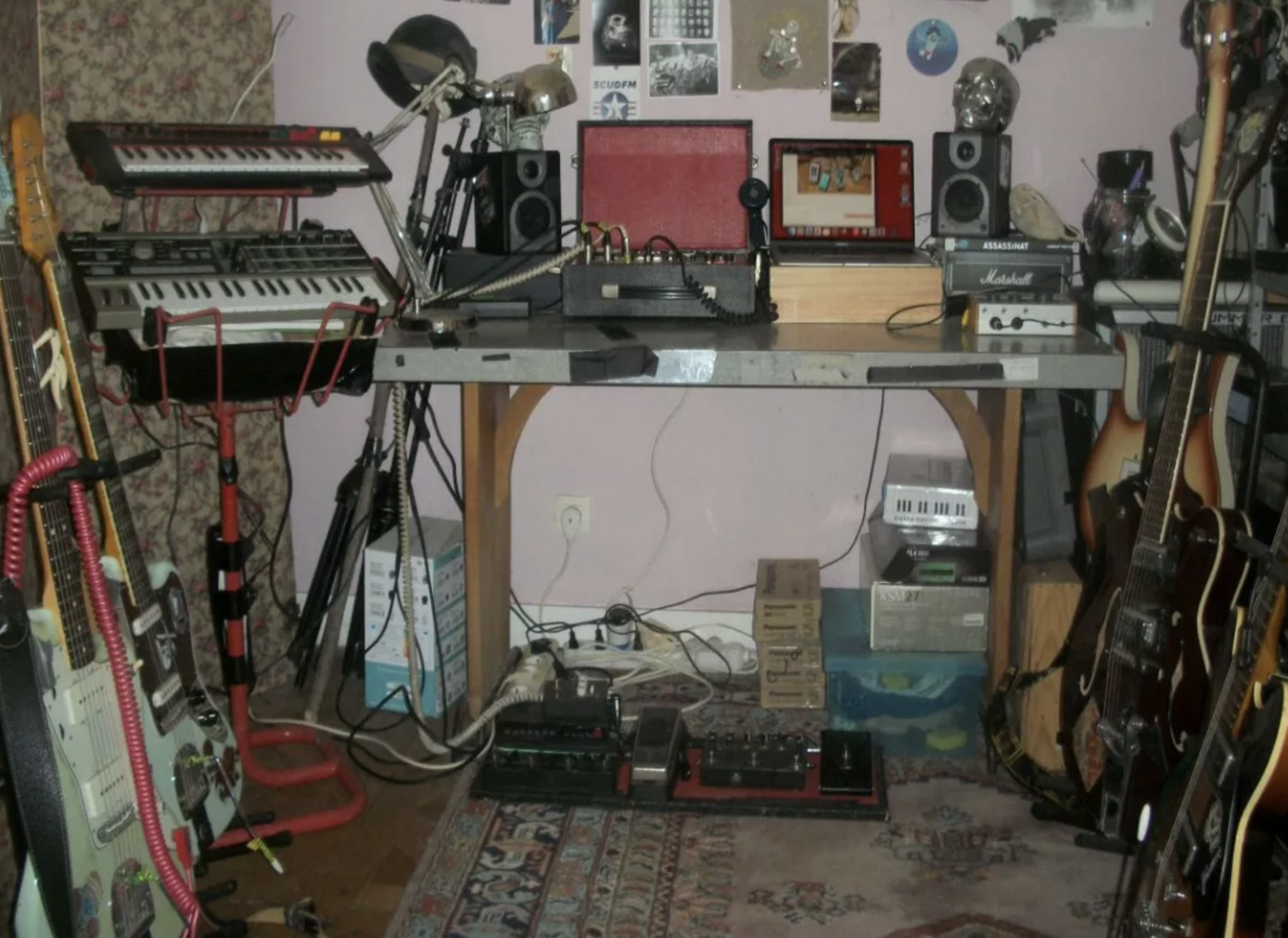 Electronic Studio Setup by mkn_upa featuring WEM Watkins Copicat, Yamaha YC - vintage Organ Keyboard, and Korg MicroKORG and 3 more pieces of gear
