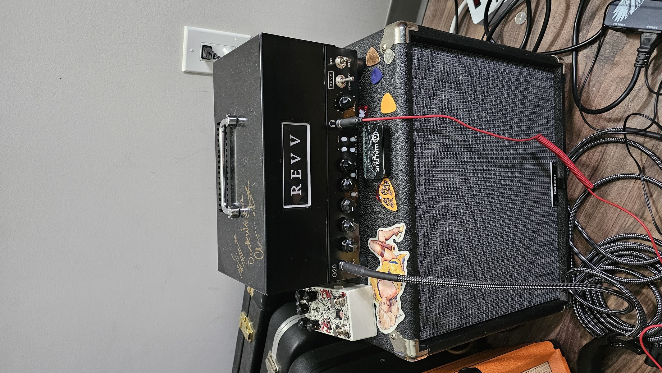 Metal Studio Setup by cdnaxeman88 featuring Revv G20, Celestion Vintage 30 12'' 60-watt, and Walrus Audio Slötvå