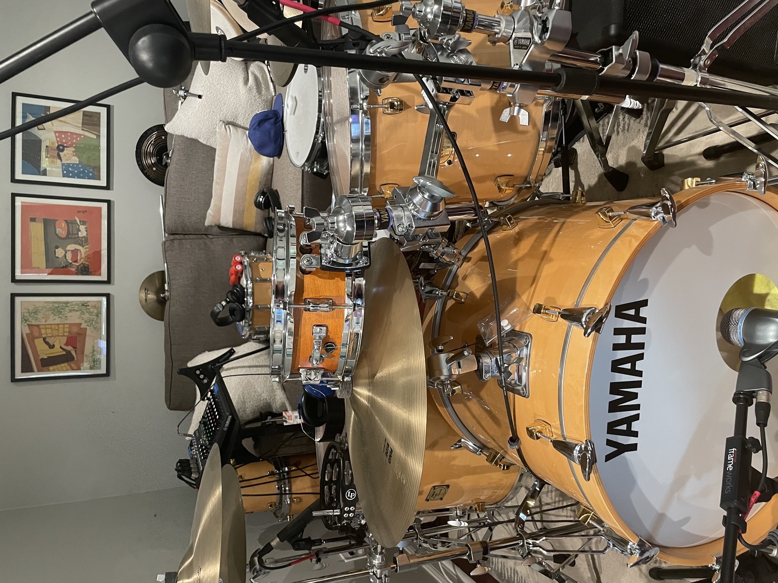 Jazz Drum Kit by swdrums featuring Yamaha MSD-10PE Peter Erskine Signature 10" Side Snare, Yamaha Maple Custom Drum Set, and Zildjian 20" A Ping Ride and 10 more pieces of gear