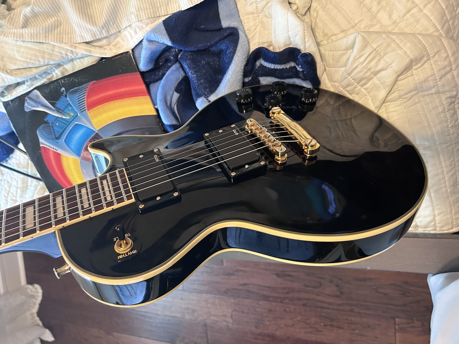 Epiphone Music Gear Setup by mandomvp featuring Epiphone Les Paul Custom and EMG Zakk Wylde Signature Humbucker Set