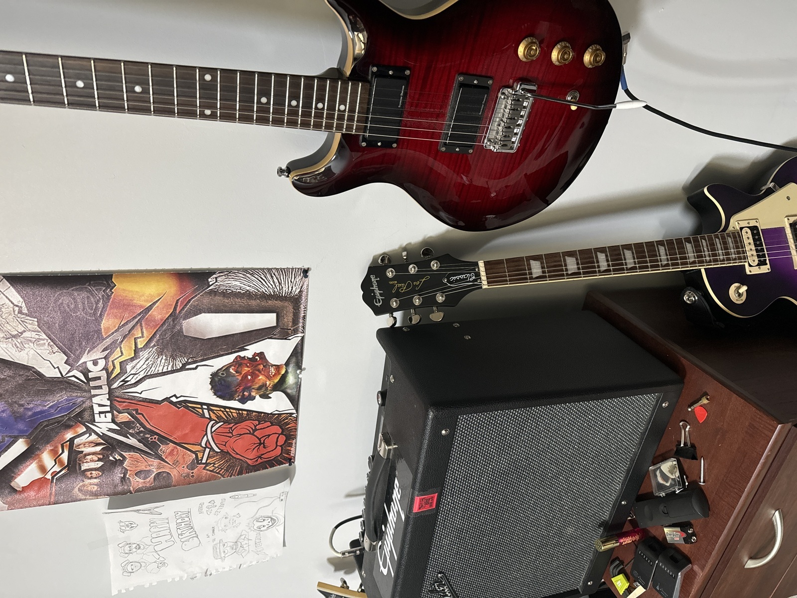 Amp Rig by cai_tucker featuring Hamer XT SATF, Epiphone Les Paul Classic, and Fender Mustang GTX50