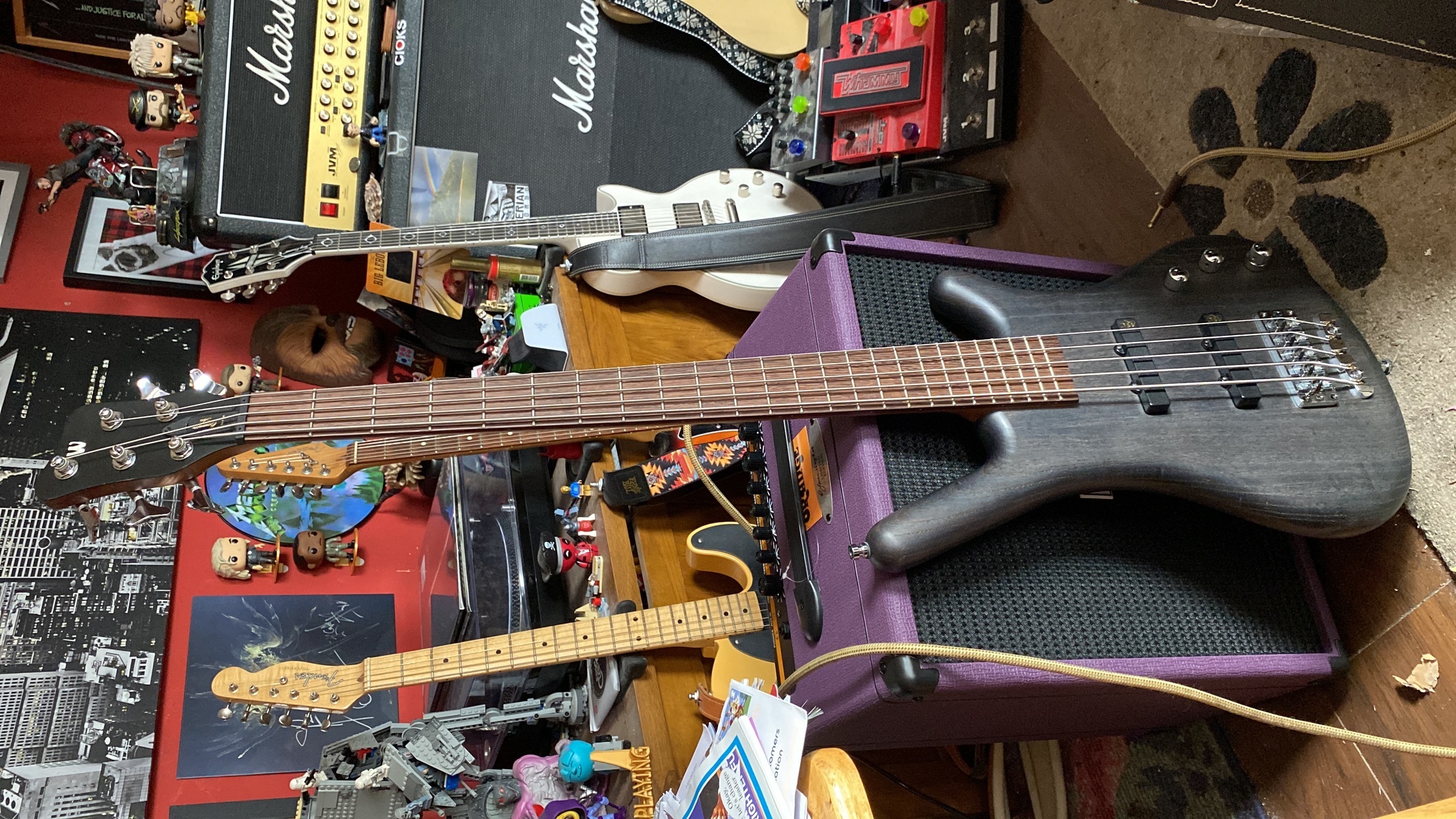 Fender Amp Rig by callummccaul featuring Warwick Corvette Std. 5, Orange Glenn Hughes Signature Crush Bass 50, and Epiphone Jerry Cantrell Les Paul Custom Prophecy Electric Guitar and 2 more pieces of gear