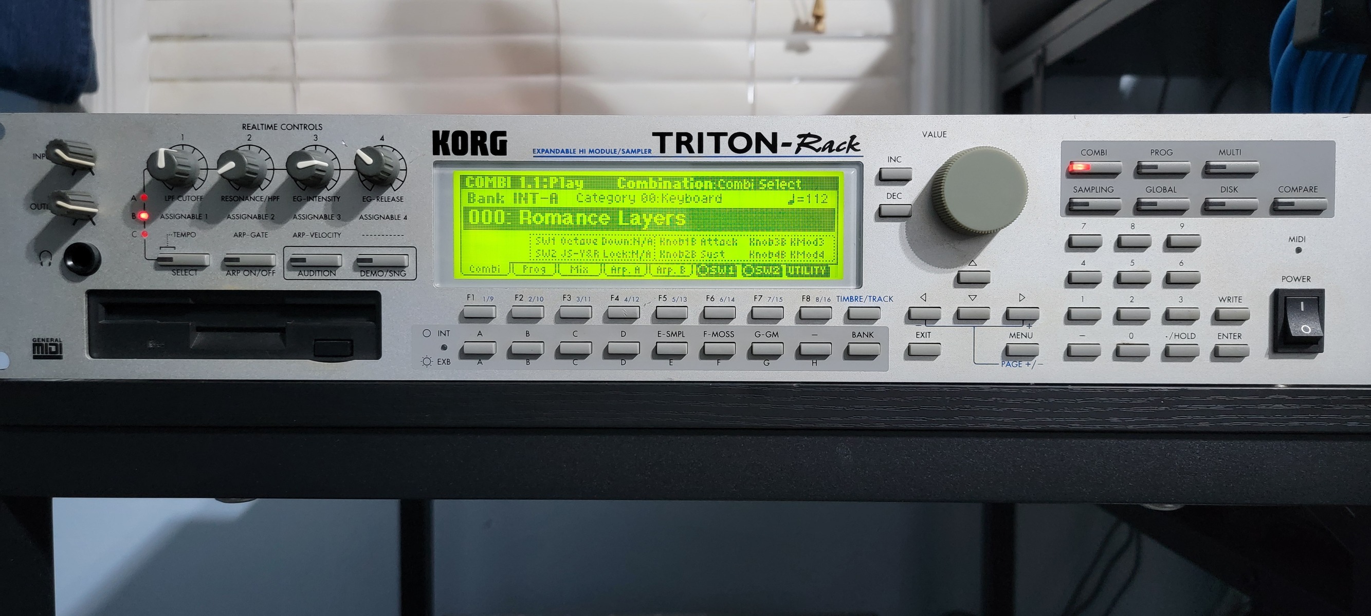 Electronic Synth Setup by mellisonant_mike featuring Korg Triton Rack Synthesizer