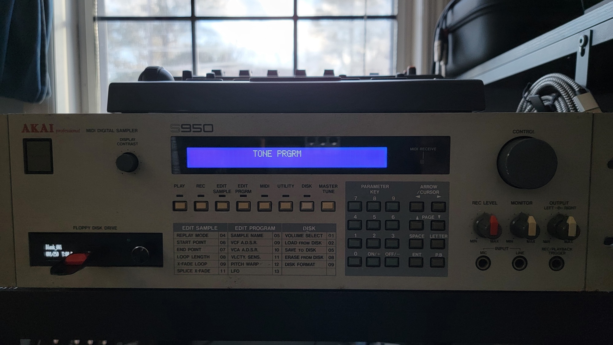 Electronic Synth Setup by mellisonant_mike featuring Akai S950 MIDI Digital Sampler, Tascam M-06, and Zoom Sampletrak ST-224