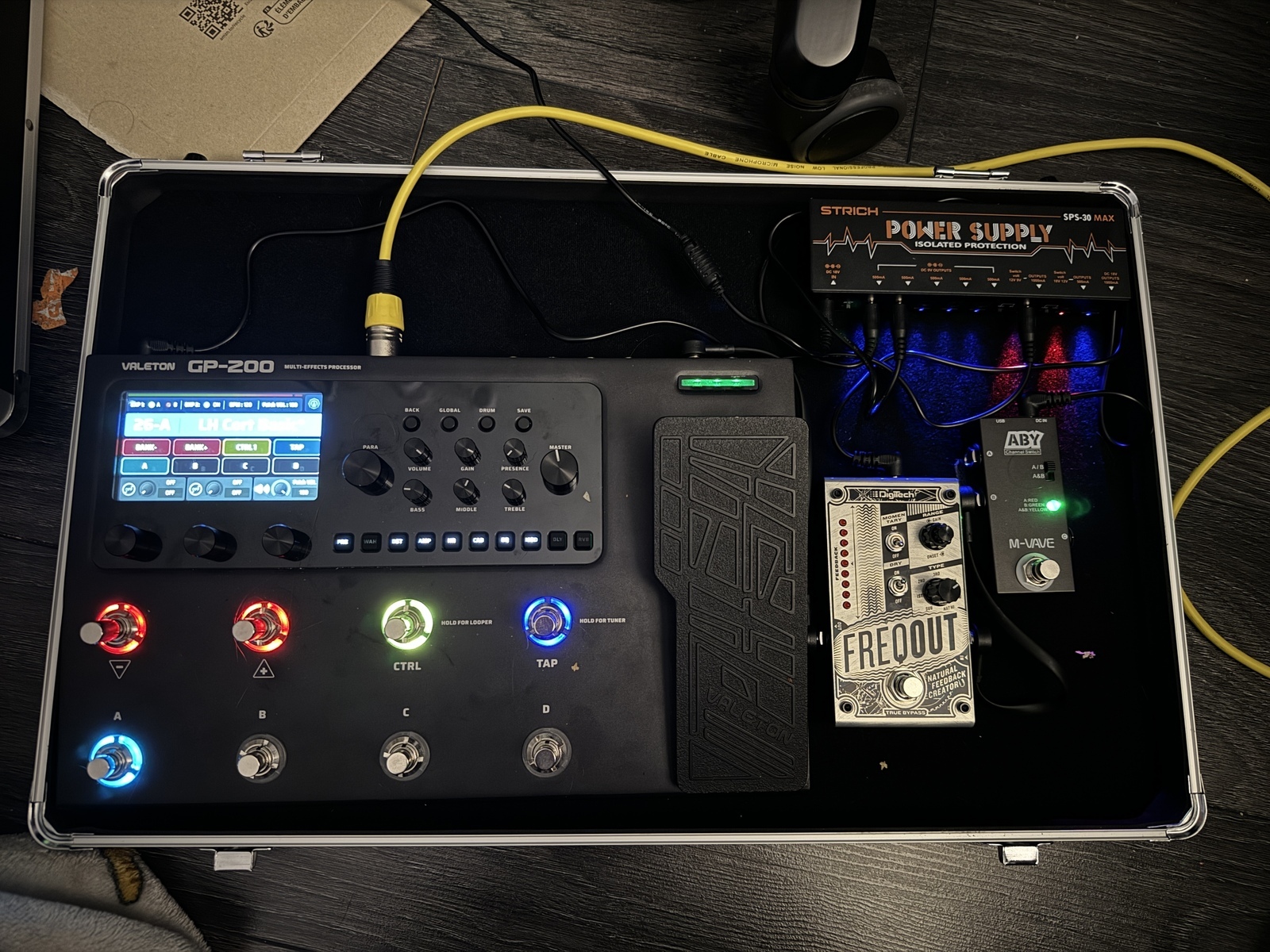 Metal Pedalboard by wretchedfairy featuring Valeton GP-200 Multi-Effects Processor and DigiTech FreqOut Natural Feedback Creator