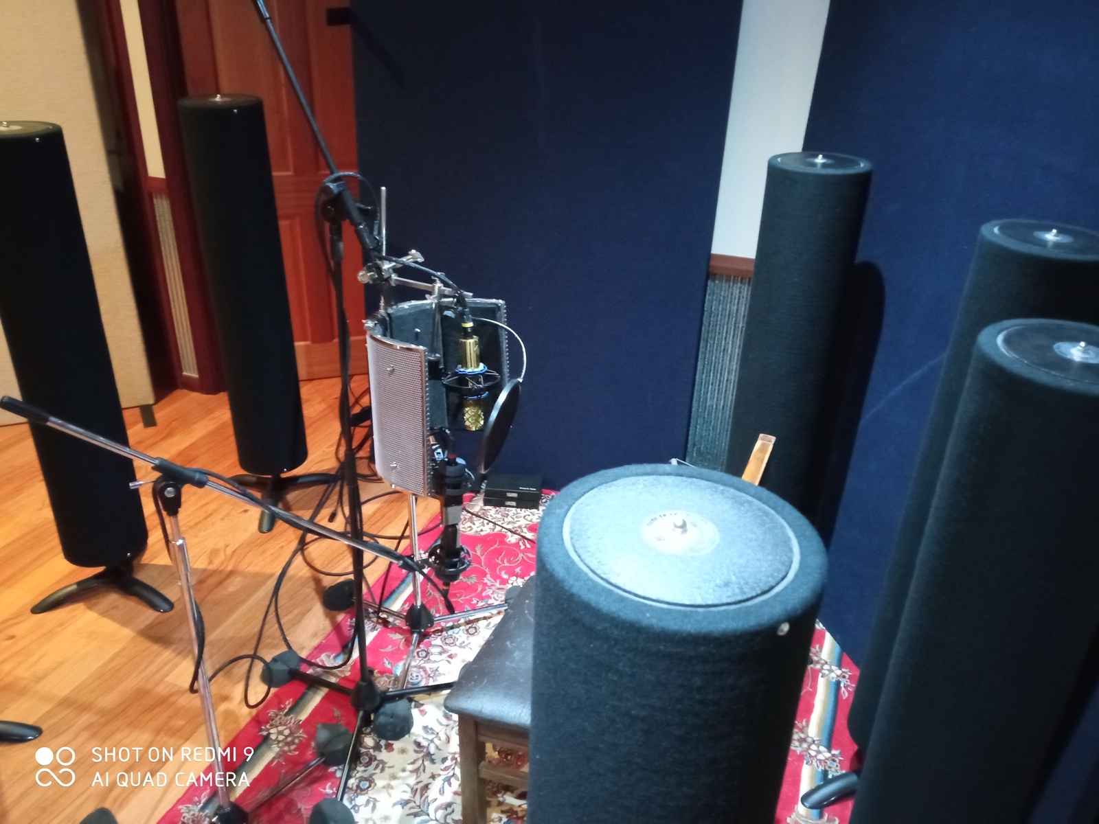 Electronic Studio Setup by wanya7 featuring AKG C414 B-ULS, Nordic Audio Labs - (Martin Kantola) NU-100K, and Acoustic Sciences Corporation - Quick Sound Field (Studio Traps) and 6 more pieces of gear