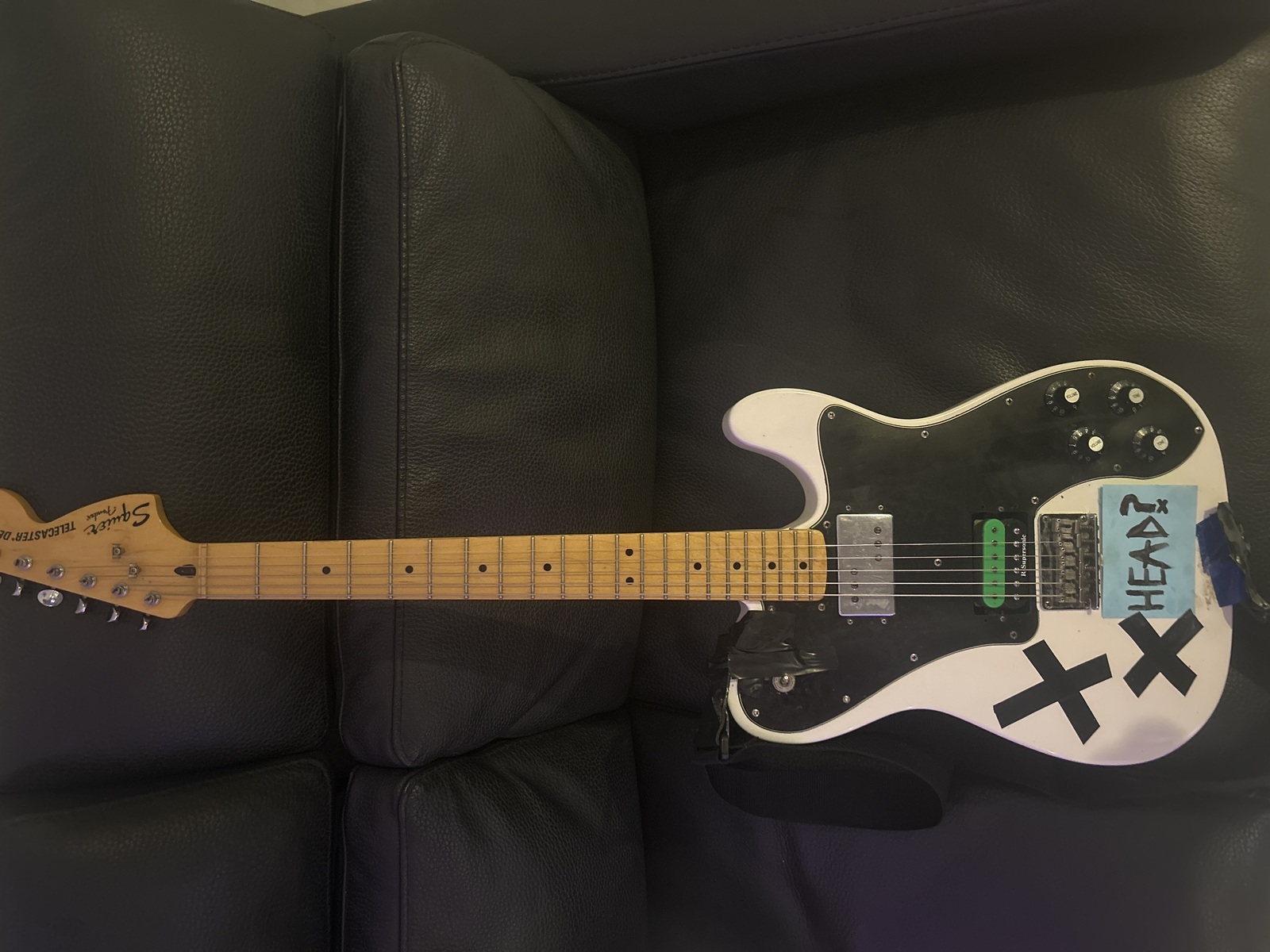 Metal Live Rig by salads featuring Squier Vintage Modified Telecaster Deluxe, Seymour Duncan SH-6B Distortion Humbucker, and D'Addario ECG25 Chromes Flat Wound Strings and 1 more piece of gear