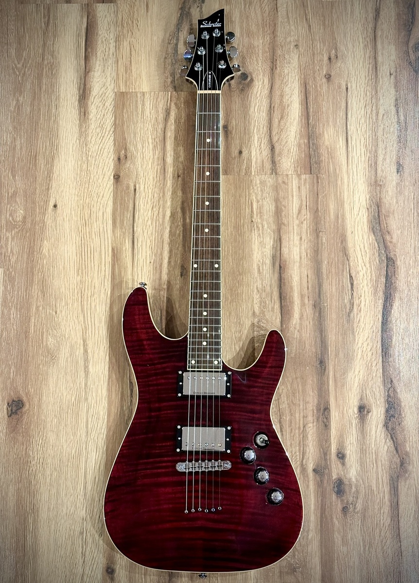 Ernie Ball Music Gear Setup by davidjtessier featuring Schecter Diamond Series C-1 Standard and Ernie Ball Regular Slinky Guitar Strings (10-46)