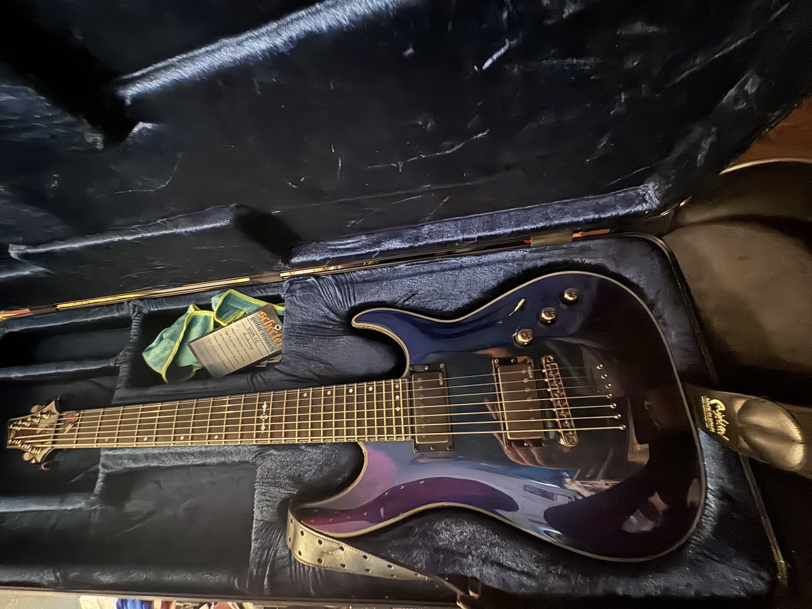 Music Gear Setup by twistedf8t76 featuring Schecter Hellraiser C-7 Hybrid