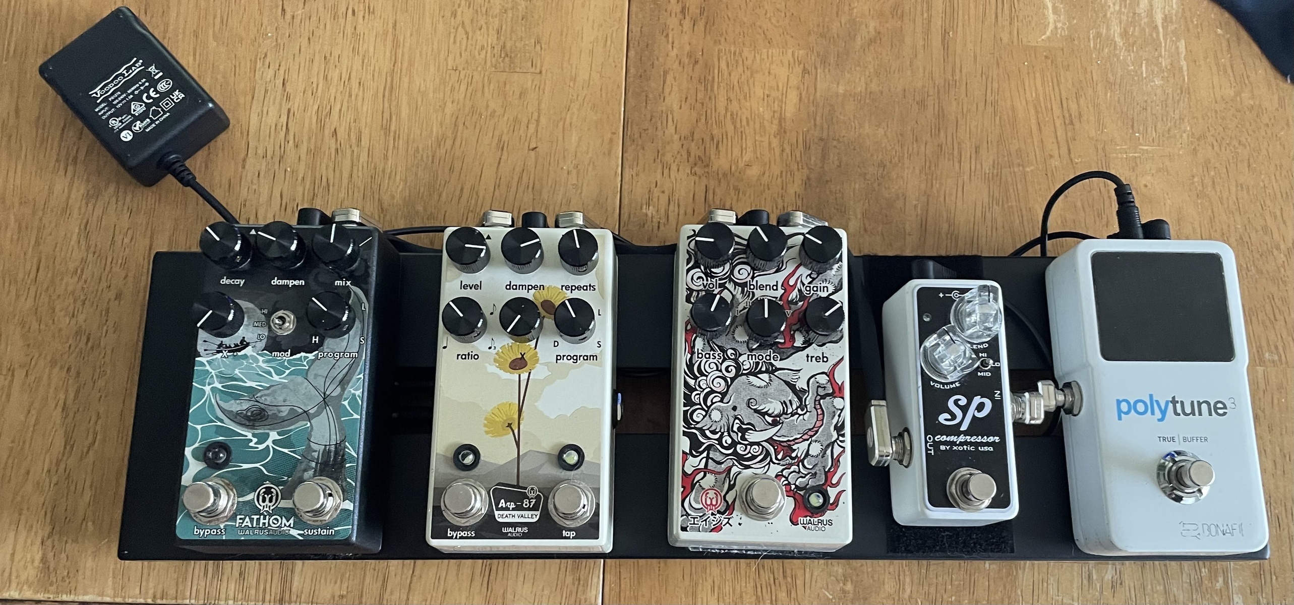 Country Music Gear Setup by tony_mascolo featuring Walrus Audio Fathom, Walrus Audio ARP-87, and Walrus Audio 385 and 4 more pieces of gear