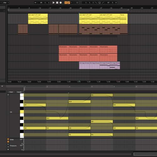 Photo of Ableton Live 11 Suite in a studio and DAW