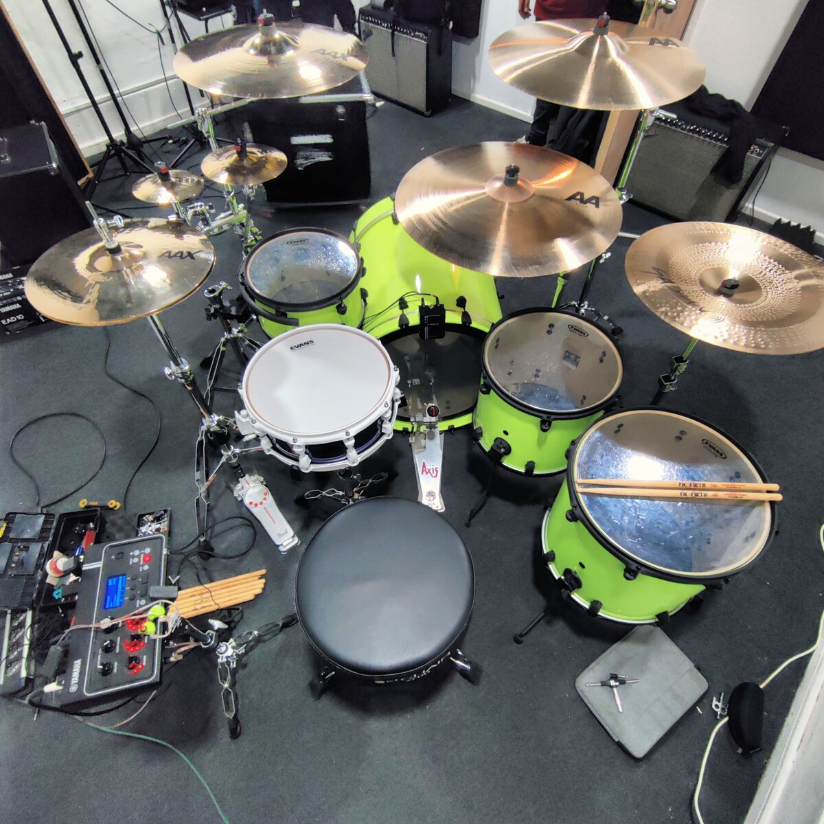 Punk Drum Kit by crismobrus featuring SJC Custom Drum Kit, Sabian AAX X-Plosion Crash 19", and Sabian AAX Medium Hi Hats and 4 more pieces of gear