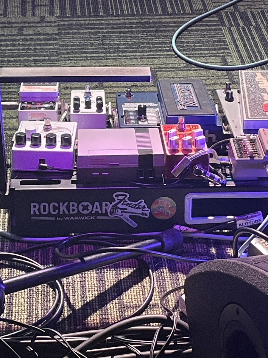 Pedalboard by finnsmithmusic_ featuring Boss TU-3 Chromatic Tuner, Electro-Harmonix Mel9 Tape Replay Machine, and MXR M87 Bass Compressor and 4 more pieces of gear