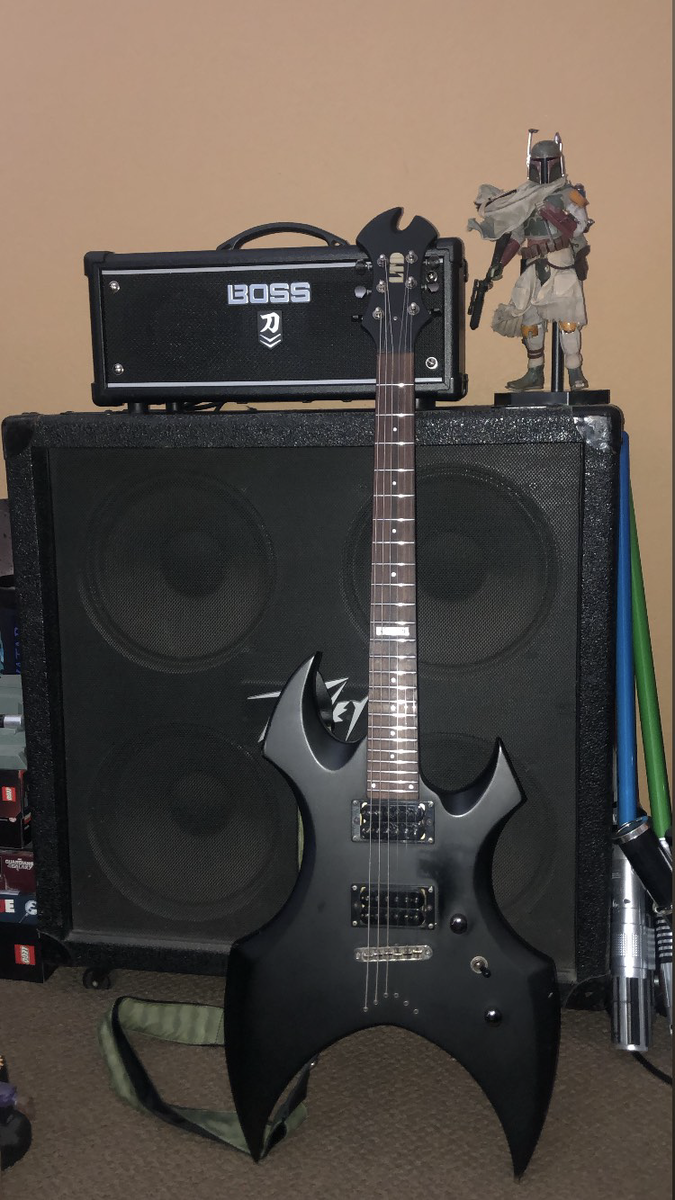 ESP Amp Rig by cxuntrybxy featuring ESP LTD AX-50 and Boss Katana 100 MKII Amp Head