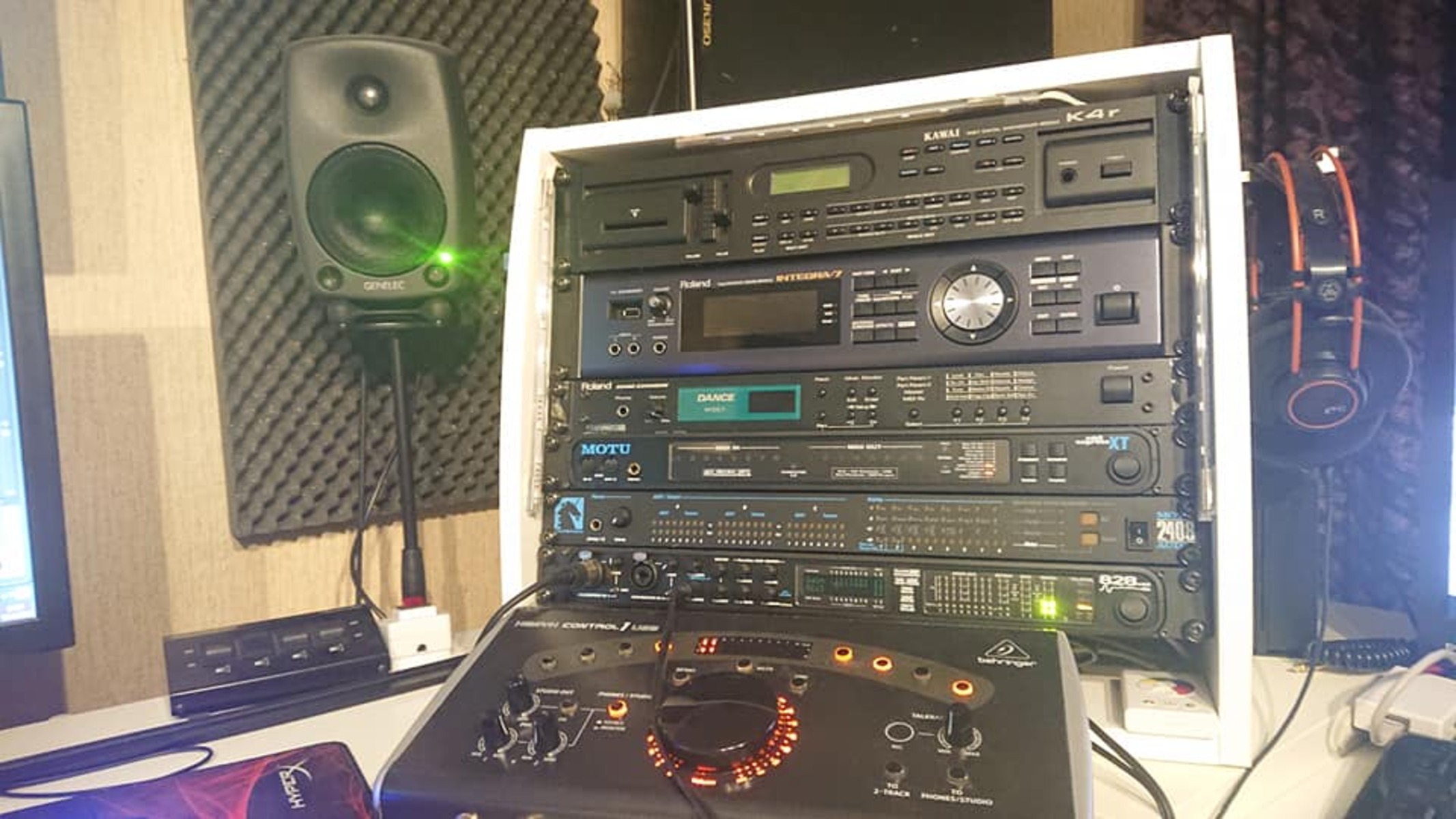 Electronic Studio Setup by maranaspacemarine featuring Kawai K4r, Roland Integra 7, and Roland M-DC1 and 4 more pieces of gear