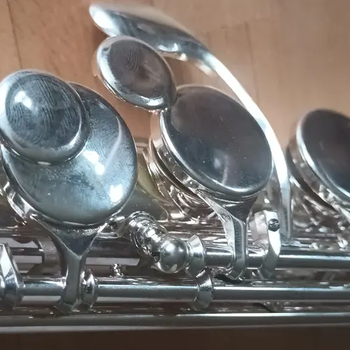 Photo of Jupiter Music 1000 Series Alto Flute in a closeup