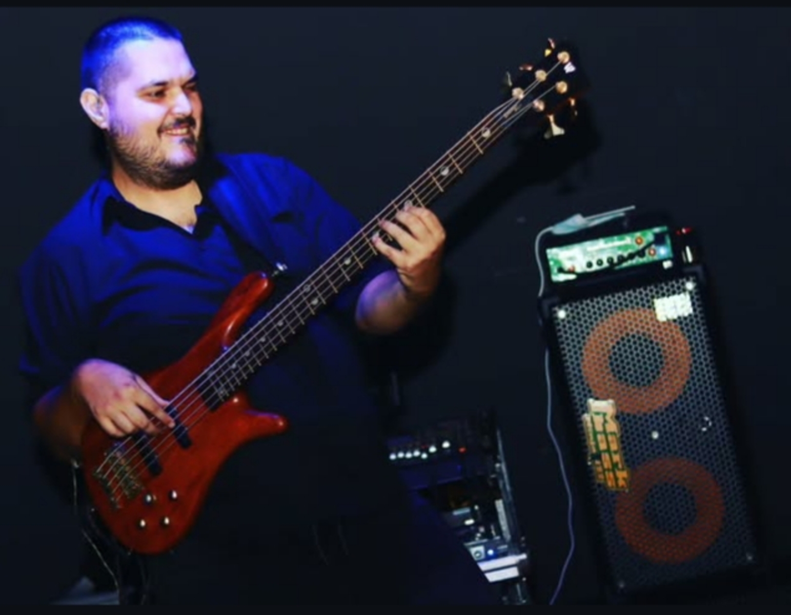 Metal Amp Rig by edgestamenkovic featuring Warwick Streamer Stage II, Markbass Little Mark Ninja, and Markbass New York 122 Ninja Richard Bona Signature